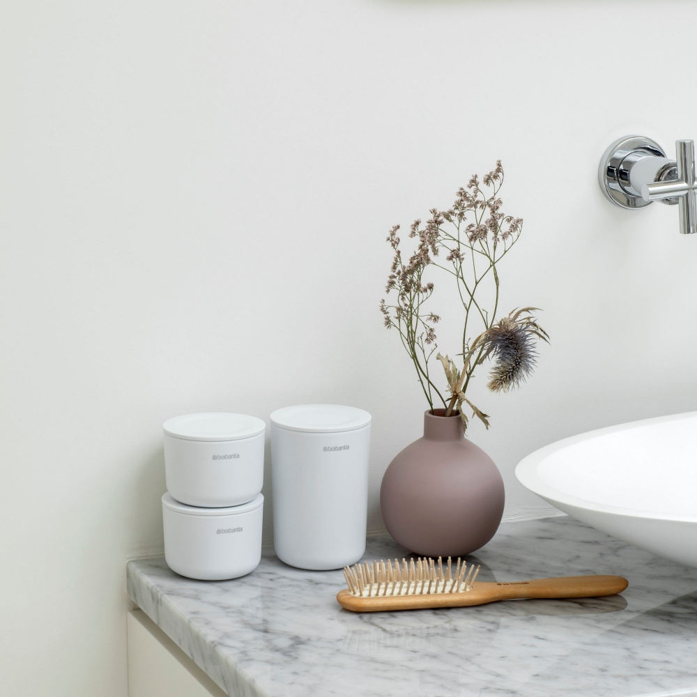 Brabantia Set 3 contenitori da bagno ReNew