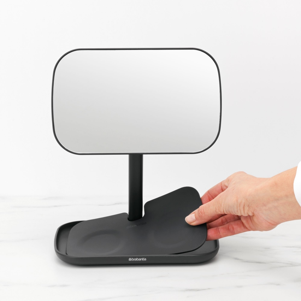 Brabantia Specchio da bagno con vassoio ReNew