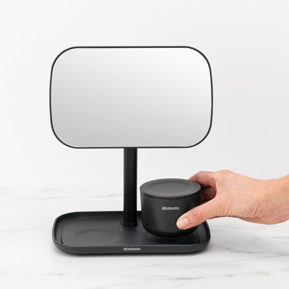 Brabantia Specchio da bagno con vassoio ReNew