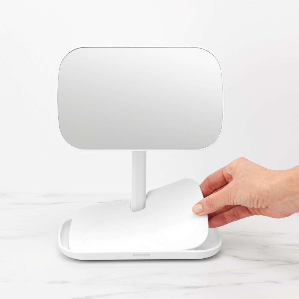 Brabantia Specchio da bagno con vassoio ReNew