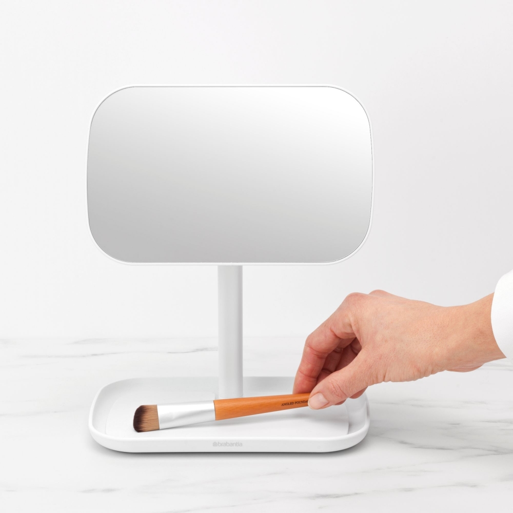 Brabantia Specchio da bagno con vassoio ReNew