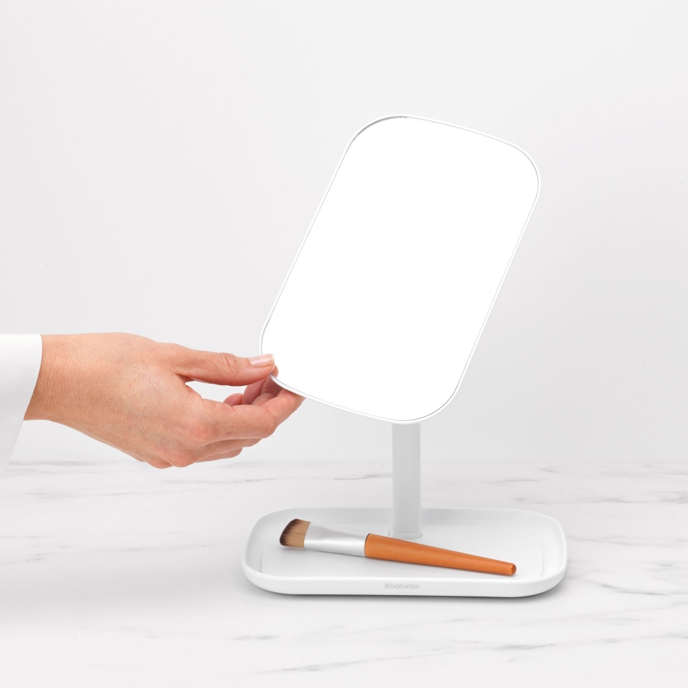 Brabantia Specchio da bagno con vassoio ReNew
