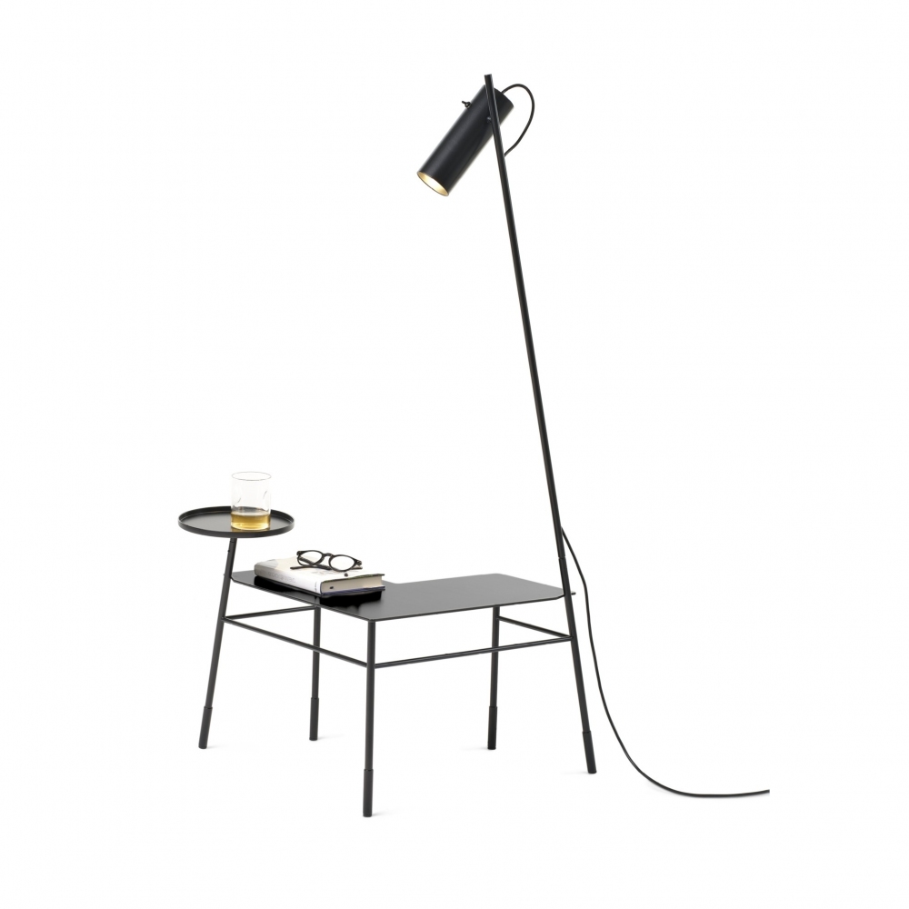 Mogg Dasè Corner Side Table with Lamp