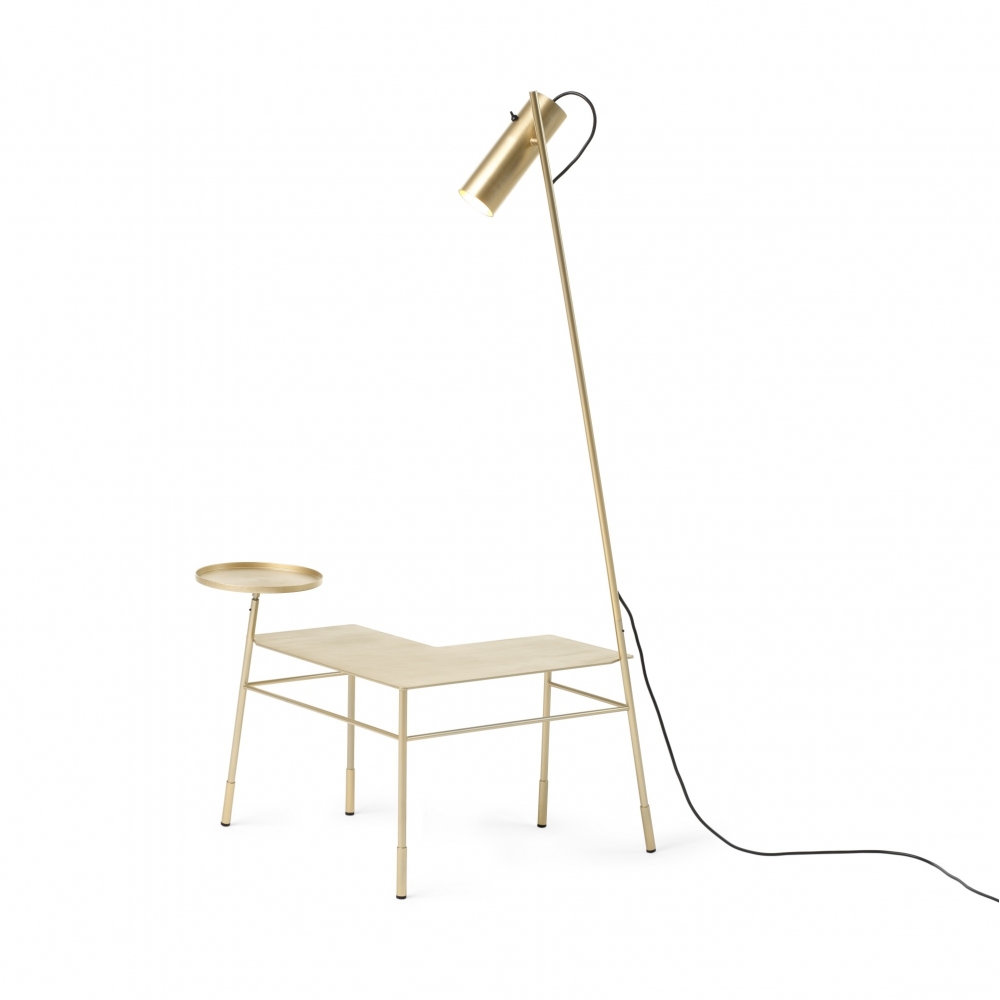 Mogg Dasè Corner Side Table with Lamp