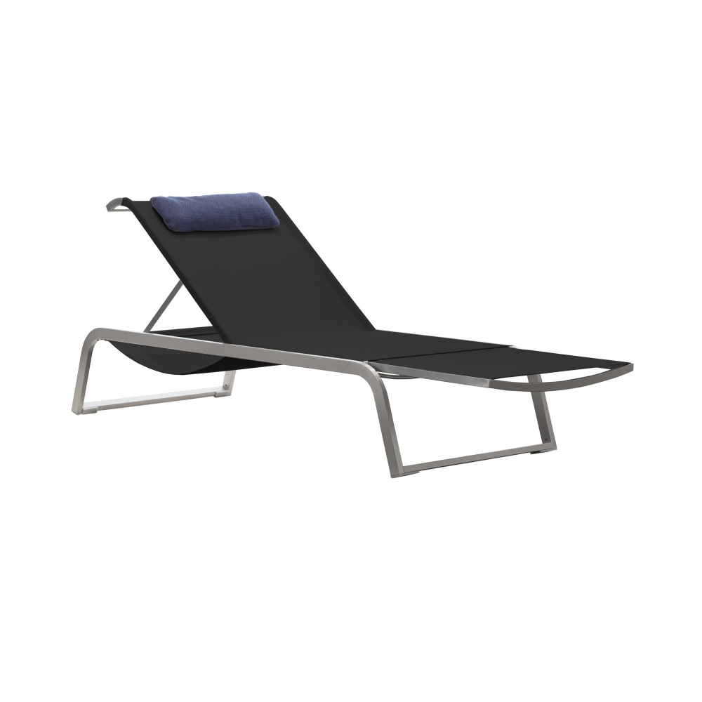 Coro L3 stackable sunbed with sunshade and cushion