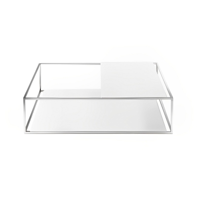 Desalto Tavolino Helsinki 15 con piano superiore parziale cm 118x118 h 30 cm