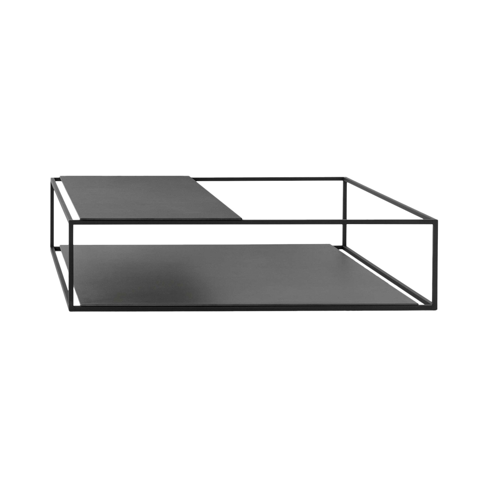 Desalto Tavolino Helsinki 15 con piano superiore parziale cm 118x118 h 30 cm
