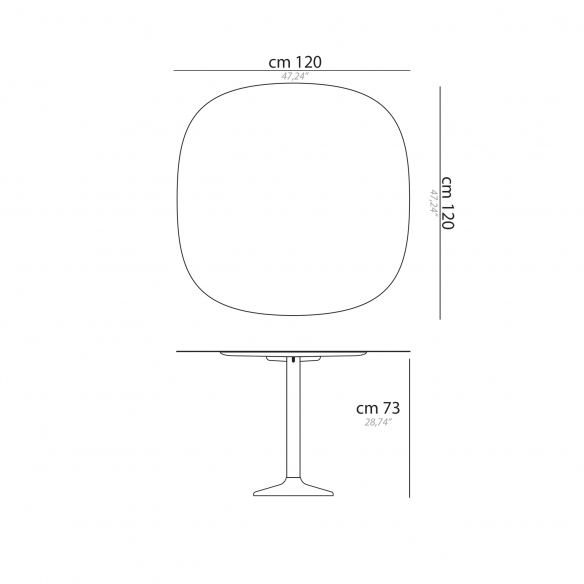 Desalto Tavolo Ellis cm 120X120