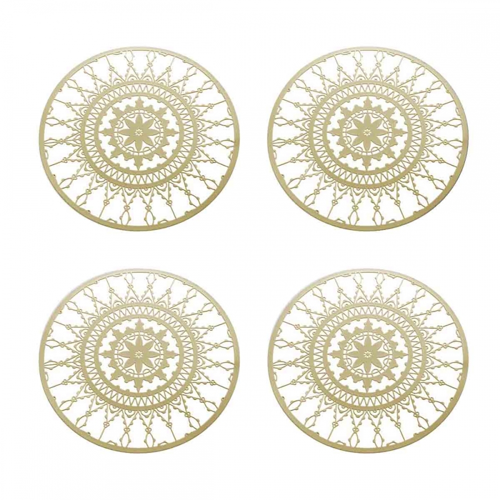 Driade 4 Italic Lace round coasters
