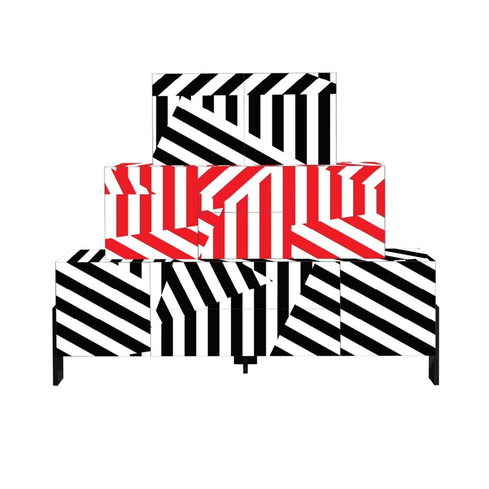 Driade Contenitore Ziqqurat 3 Elementi