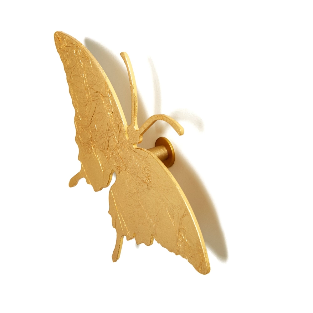 Domeniconi Butterfly wall clock + 3 butterflies diam. 48cm