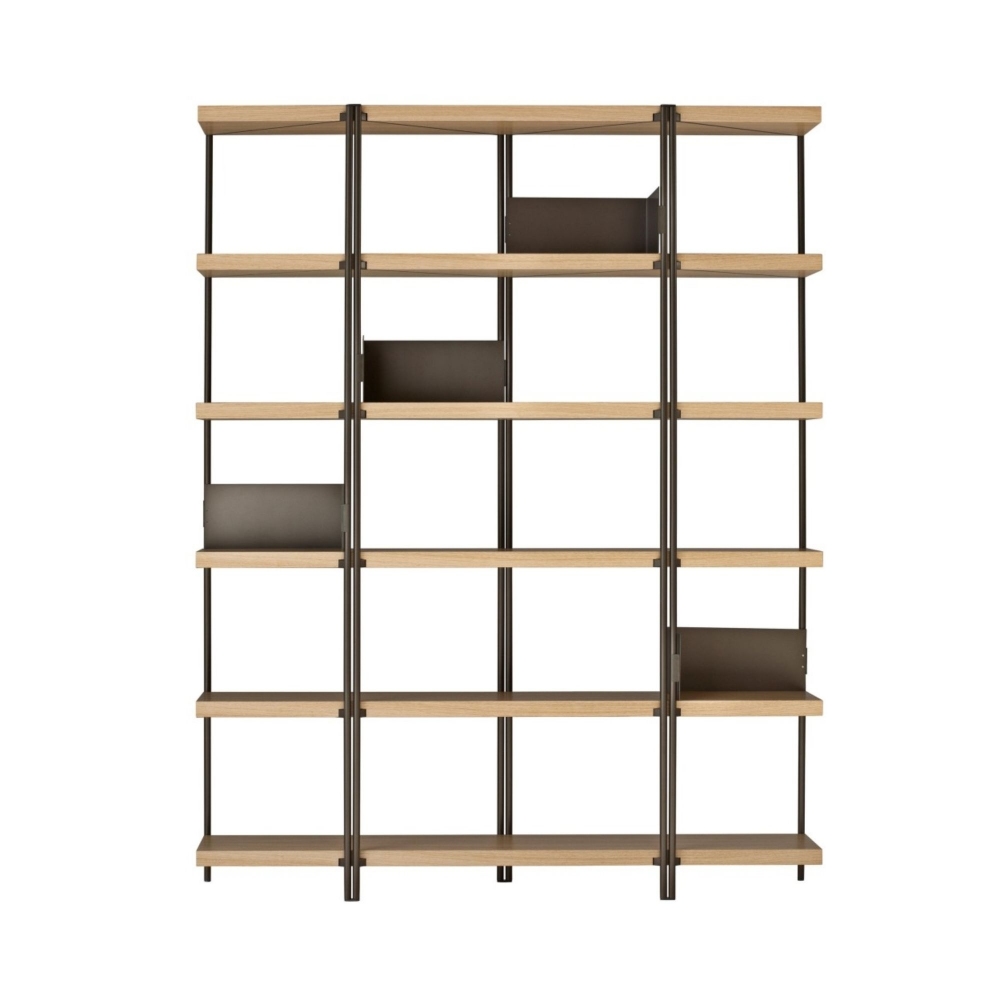 Driade Zigzag bookcase H 201 Rovere