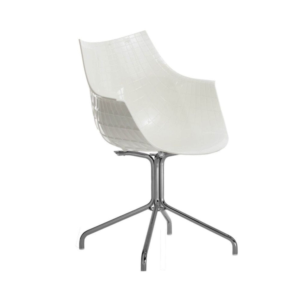 Driade Sgabello Meridiana Girevole Basso Struttura Acciaio Verniciato