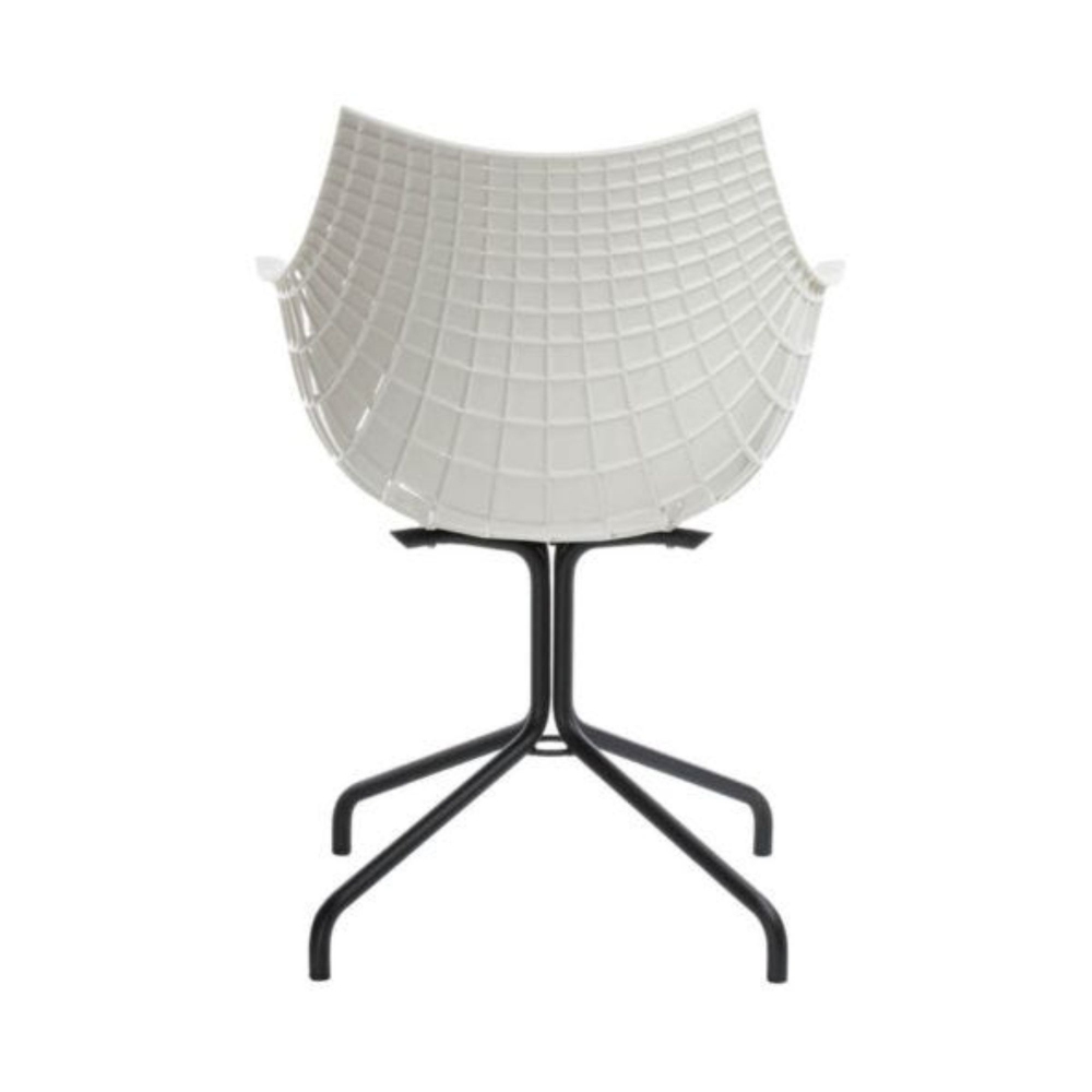 Driade Sgabello Meridiana Girevole Basso Struttura Acciaio Verniciato