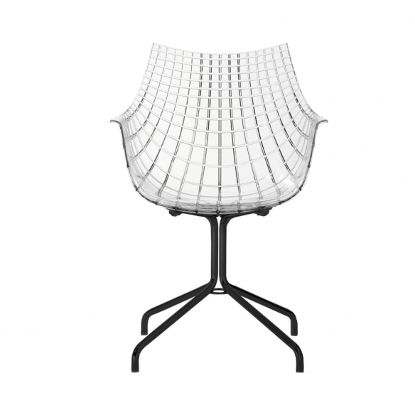 Driade Sgabello Meridiana Girevole Basso Struttura Acciaio Verniciato