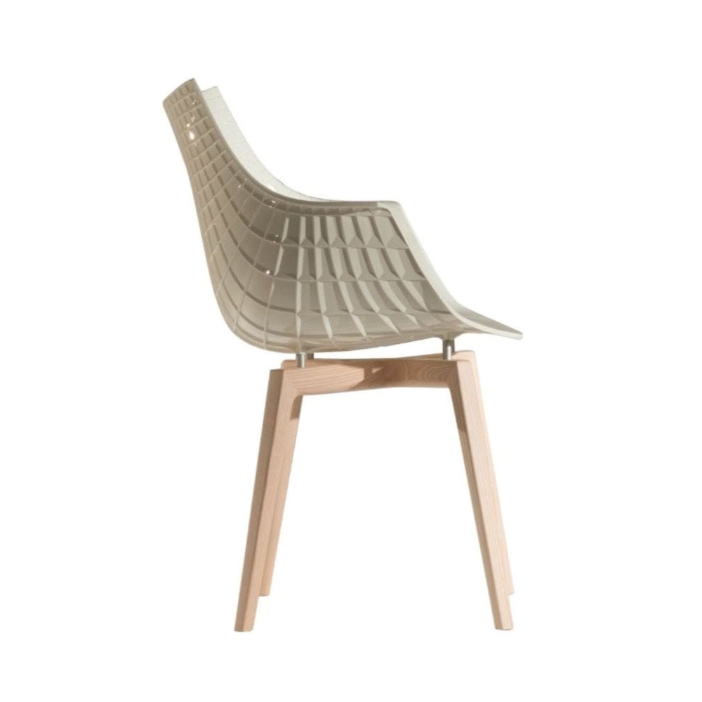 Driade Sedia Meridiana Gambe In Legno Massello Frassino Naturale