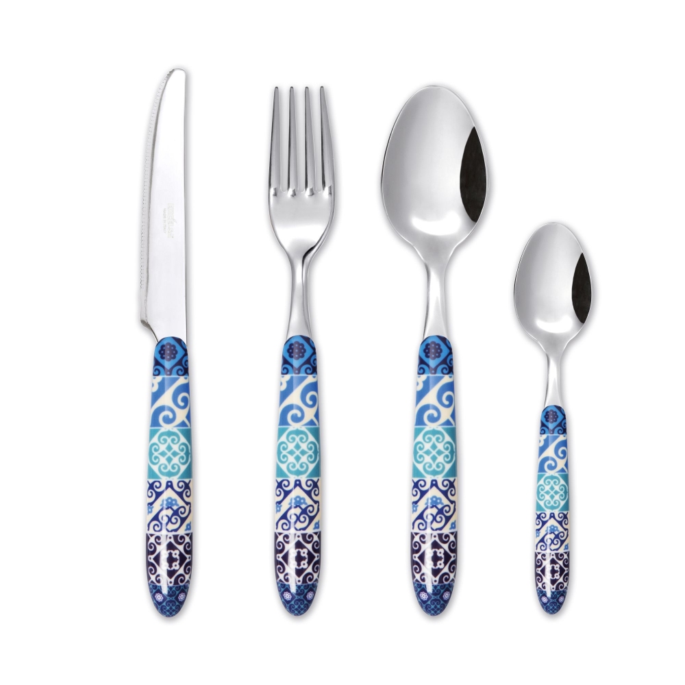 Excelsa Servizio 24 posate Maiolica