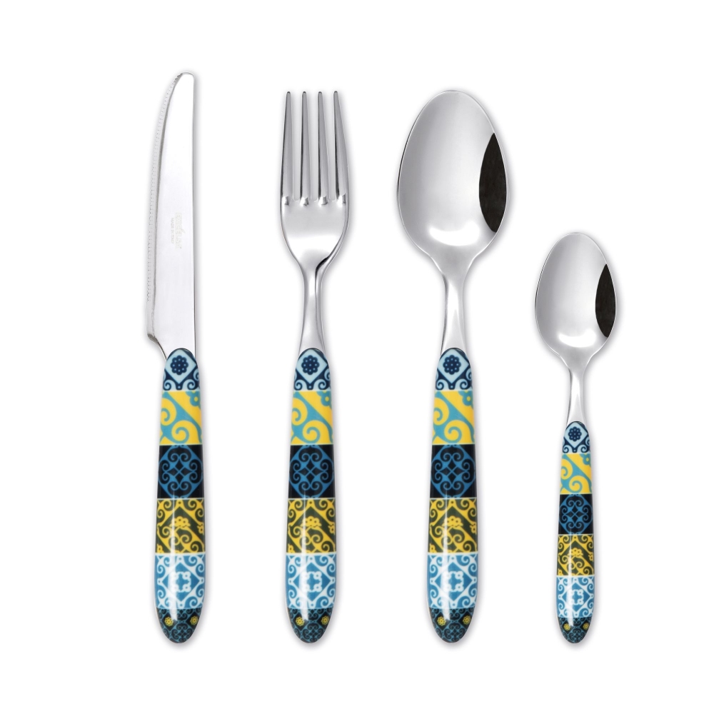 Excelsa Servizio 24 posate Maiolica