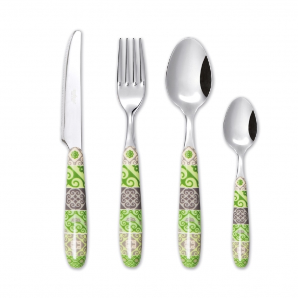 Excelsa Servizio 24 posate Maiolica