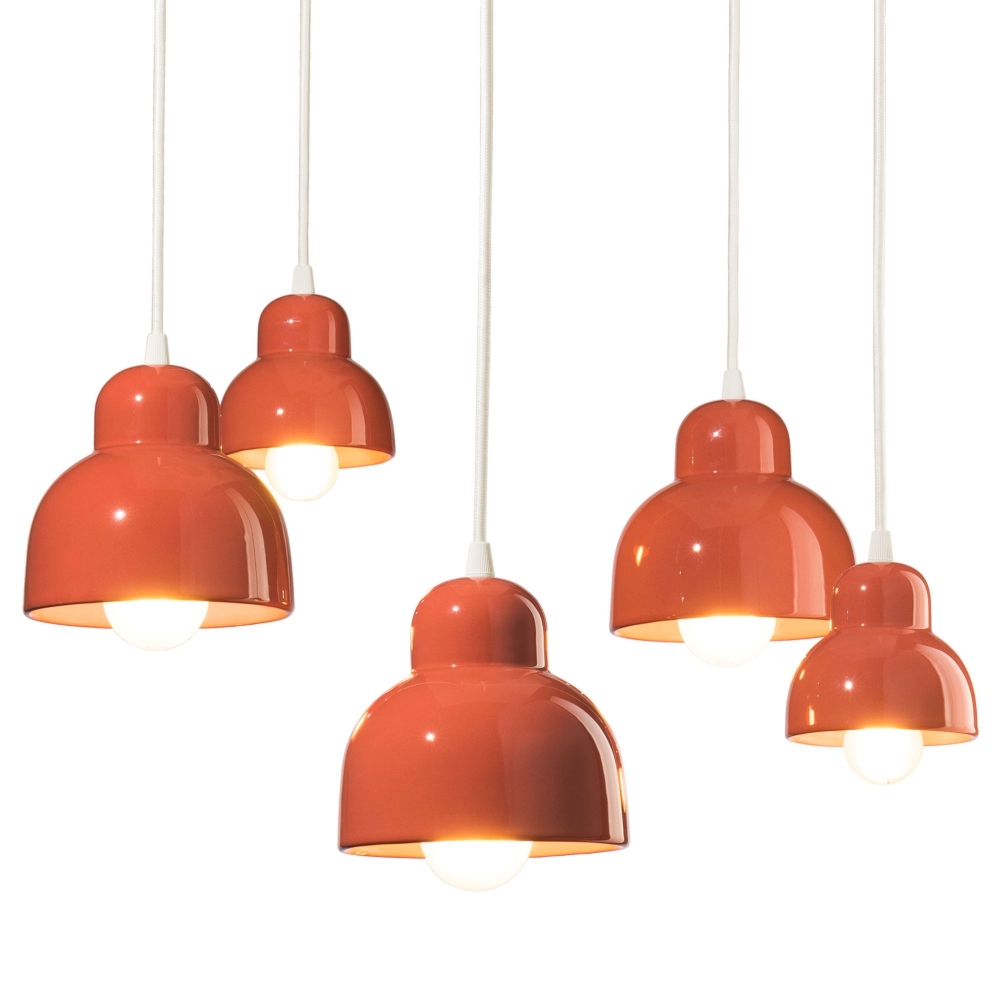 Ferroluce Lampada a sospensione 5 luci Berimbau C2605