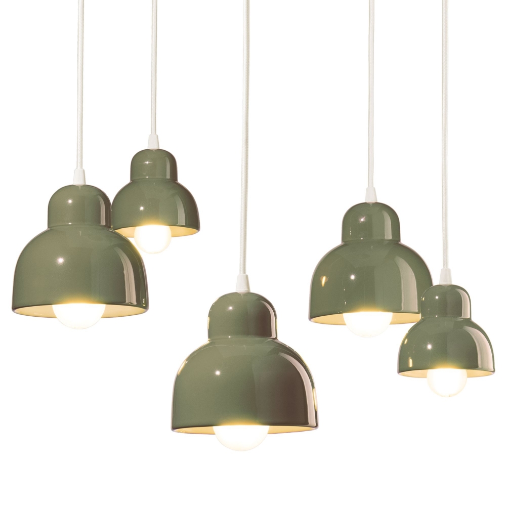 Ferroluce Lampada a sospensione 5 luci Berimbau C2605