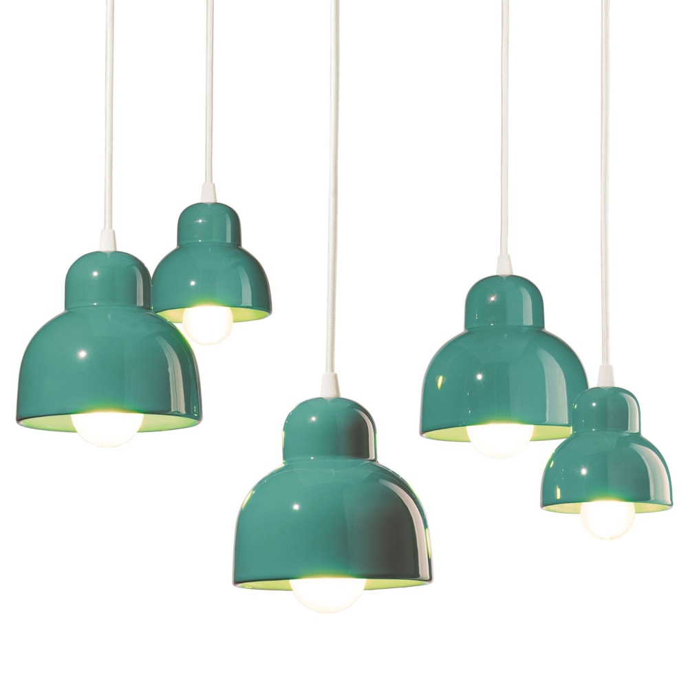 Ferroluce Lampada a sospensione 5 luci Berimbau C2605