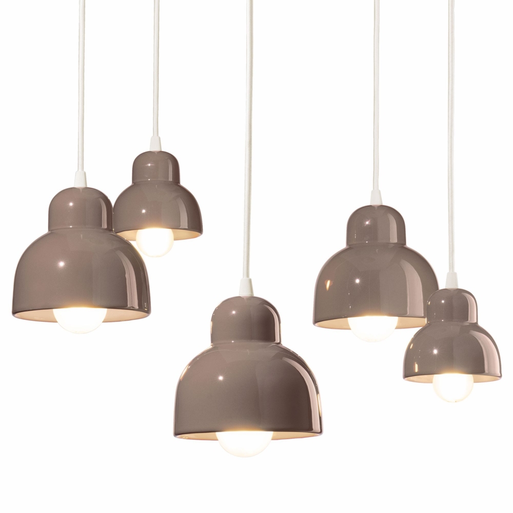 Ferroluce Lampada a sospensione 5 luci Berimbau C2605