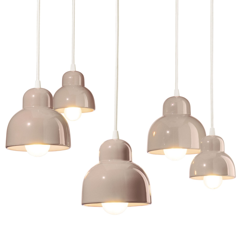 Ferroluce Lampada a sospensione 5 luci Berimbau C2605