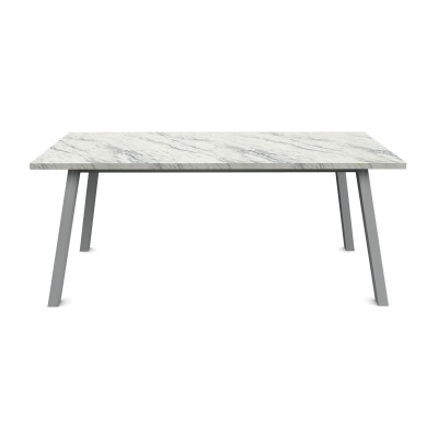 Gervasoni Tavolo Con Base Tubolare In Alluminio Verniciato E Base In Marmo Di Carrara Inout 134