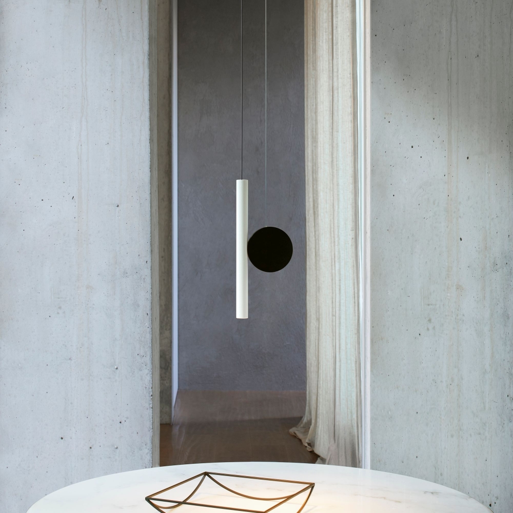 Luceplan Lampada a sospensione Doi Nero