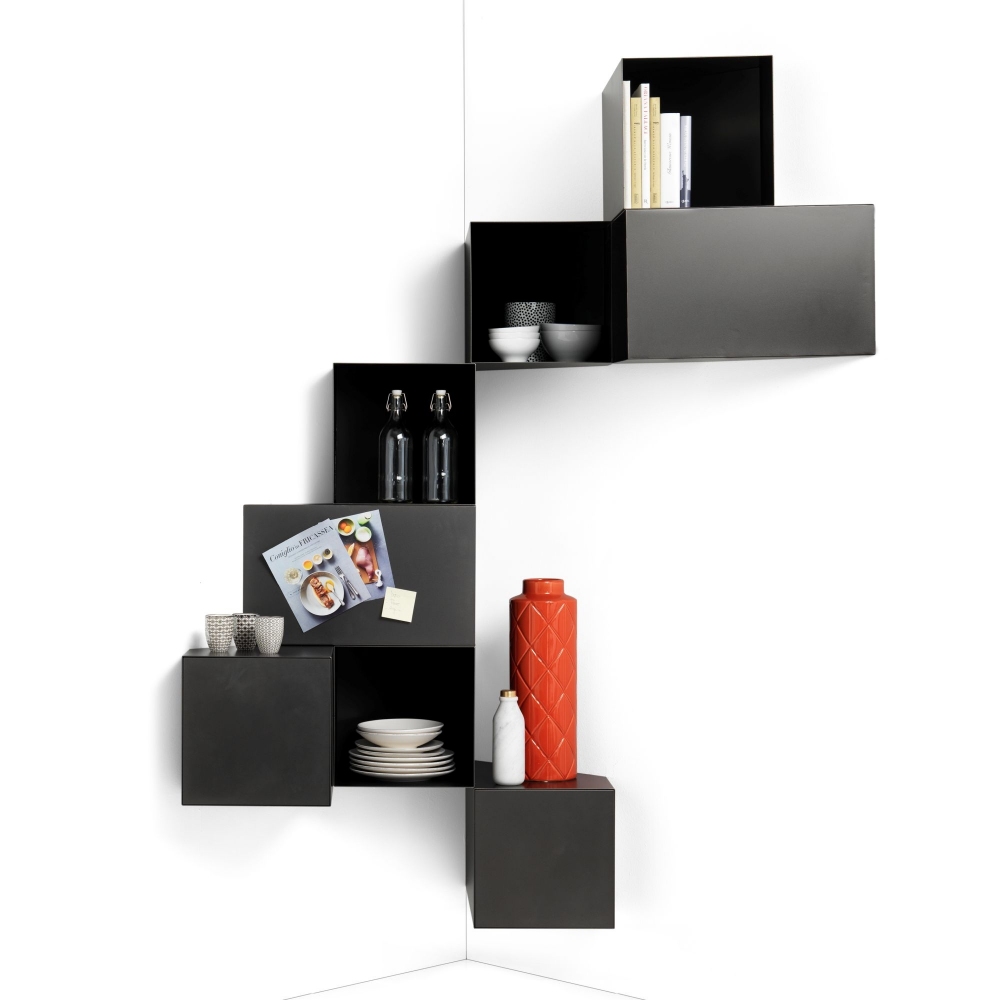 Mogg Contenitore da parete Cellula angolo aperto