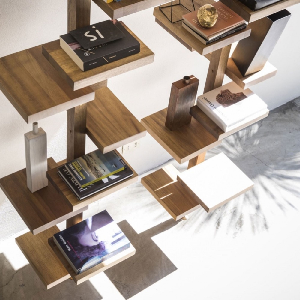 Mogg Libreria etagere terra-soffitto Adelaide Wood