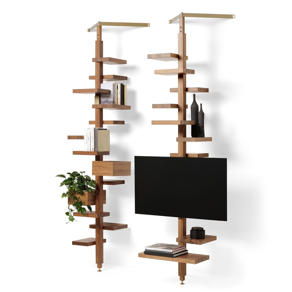 Mogg Libreria etagere terra-soffitto Adelaide Wood