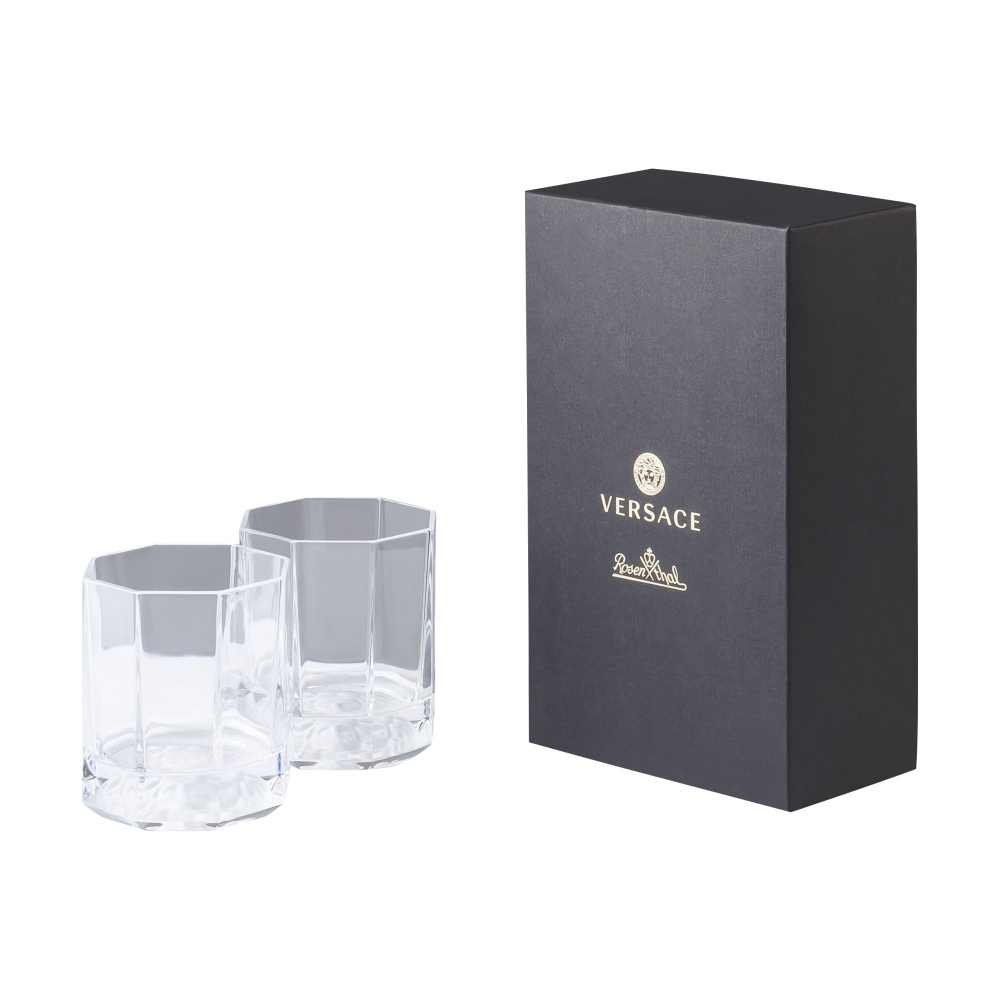Rosenthal Versace Medusa Lumière Set of 2 whiskey glass 17 cl.