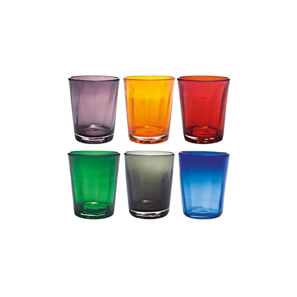 Zafferano 6 Bei glasses -assorted...