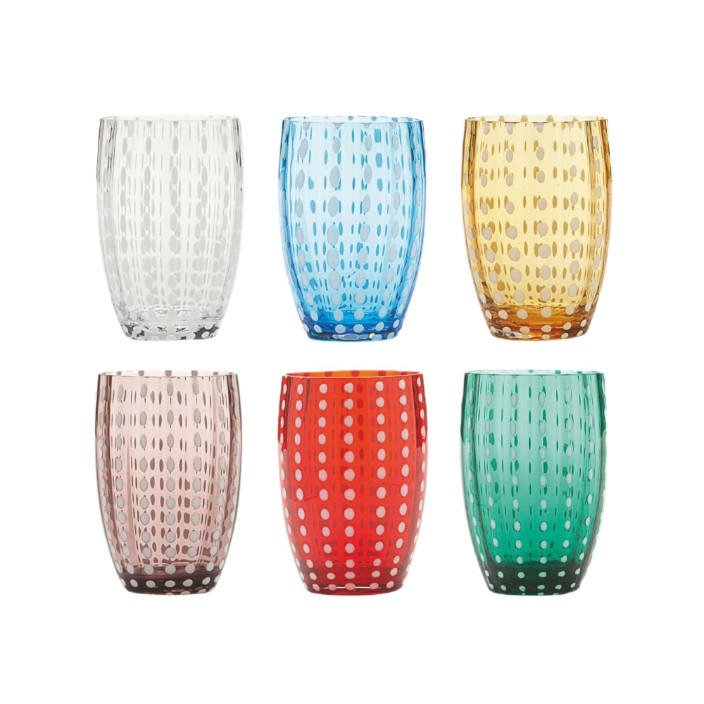 Zafferano 6 Perle glasses - assorted...