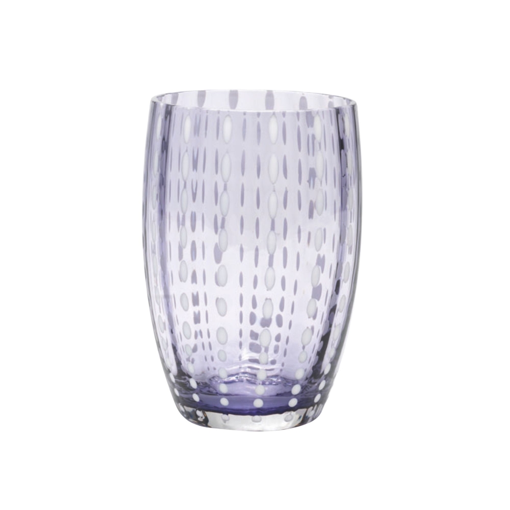 Zafferano 6 bicchieri assortiti Perle cl.32