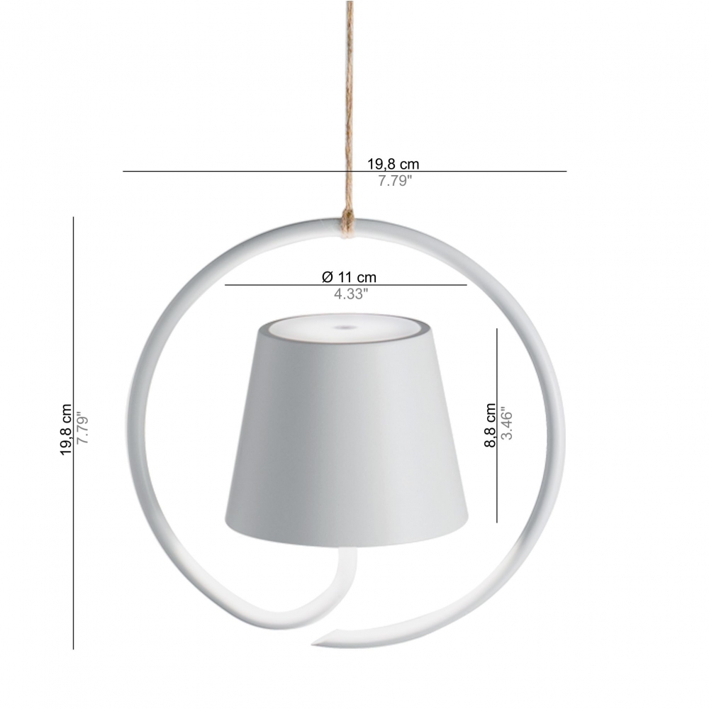 Zafferano lampada a sospensione Poldina