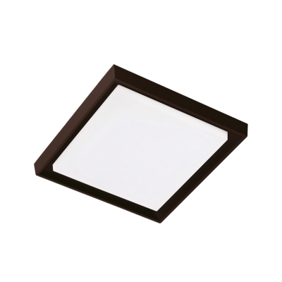 Zafferano lampada da soffitto/parete quadrata Alu 34 cm