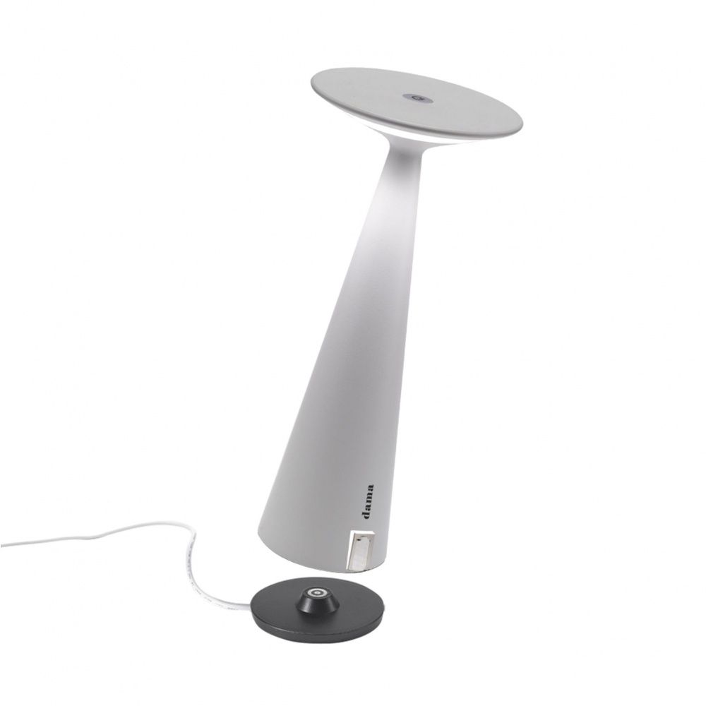 Zafferano Lampada da tavolo Dama Pro USB Led ricaricabile