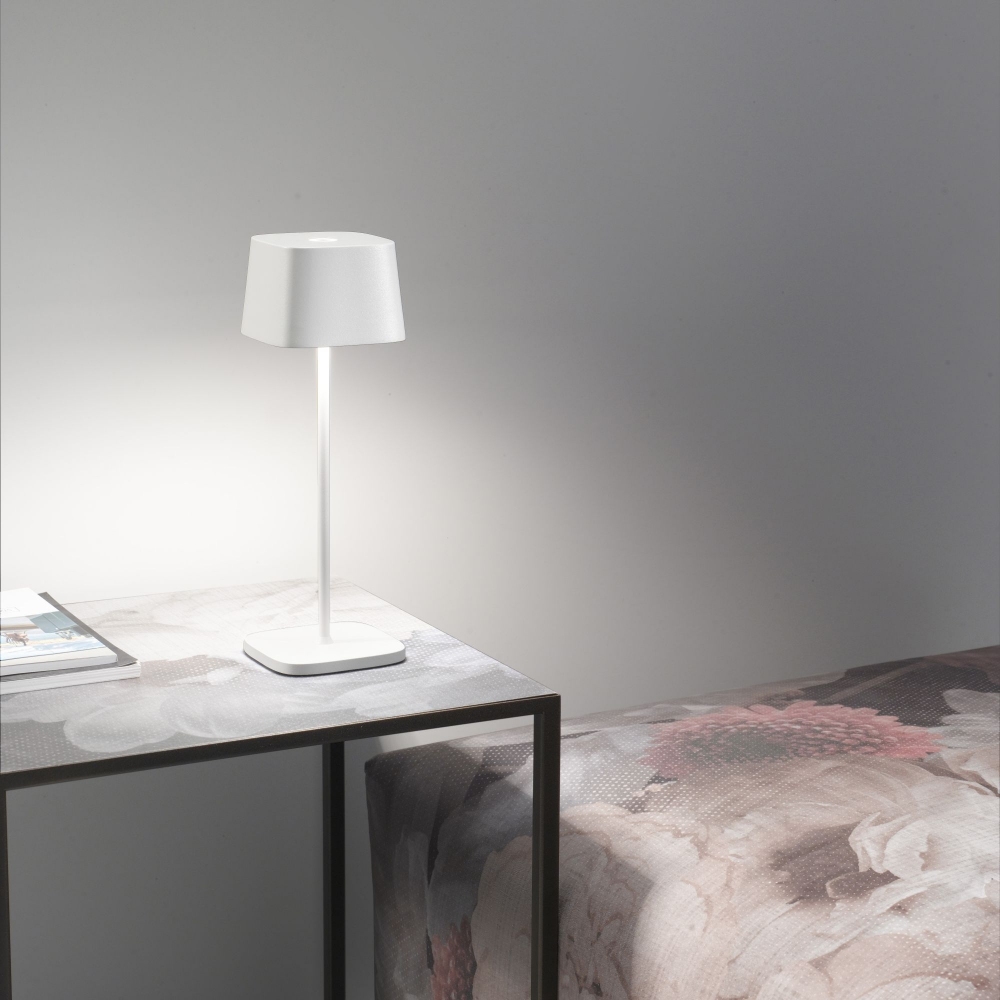 Zafferano Lampada da tavolo Ofelia pro Led ricaricabile