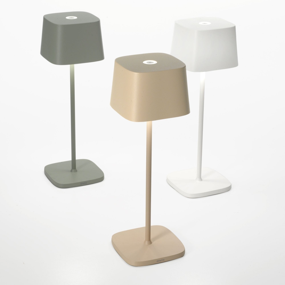 Zafferano Lampada da tavolo Ofelia pro Led ricaricabile
