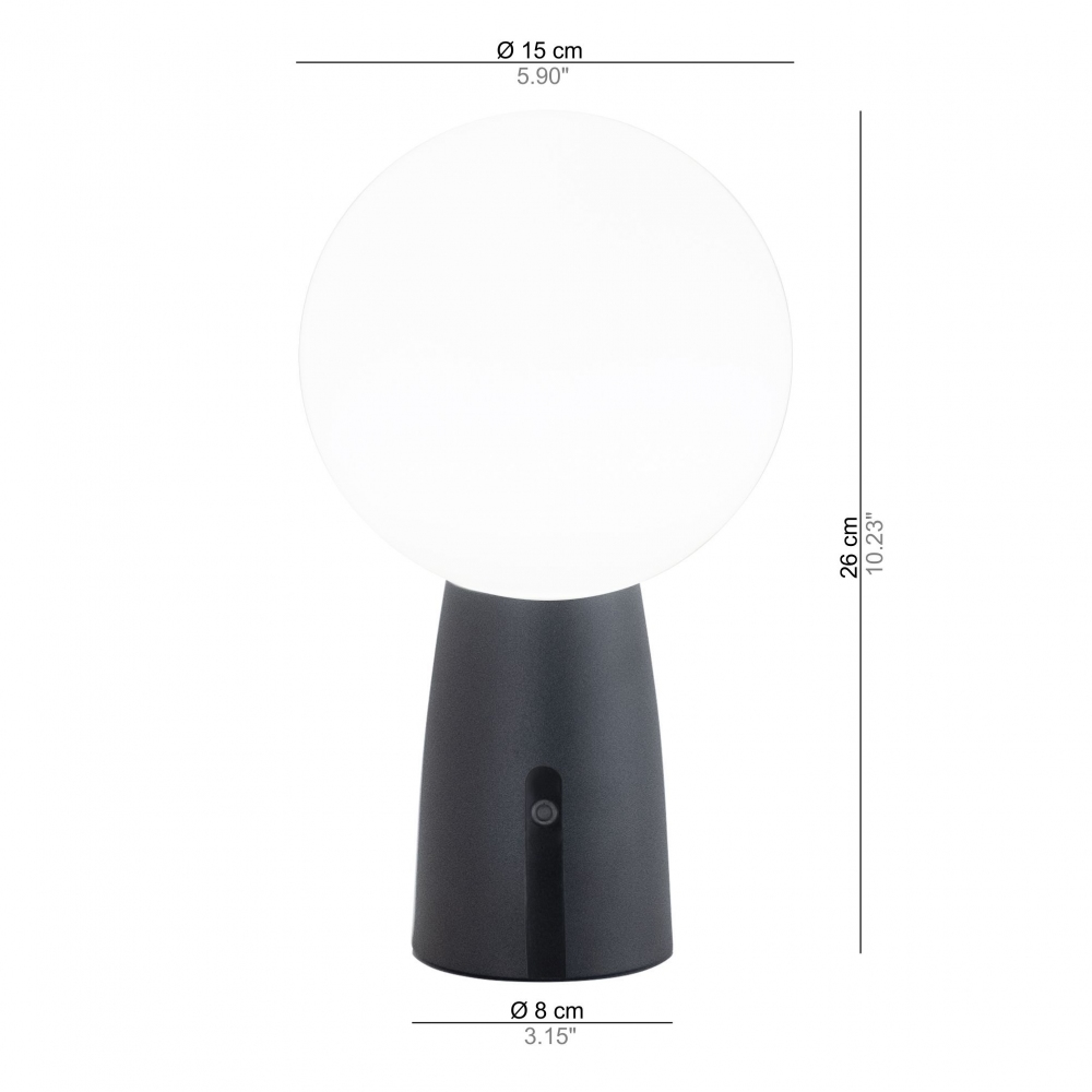 Zafferano Olimpia Pro Led rechargeable table lamp