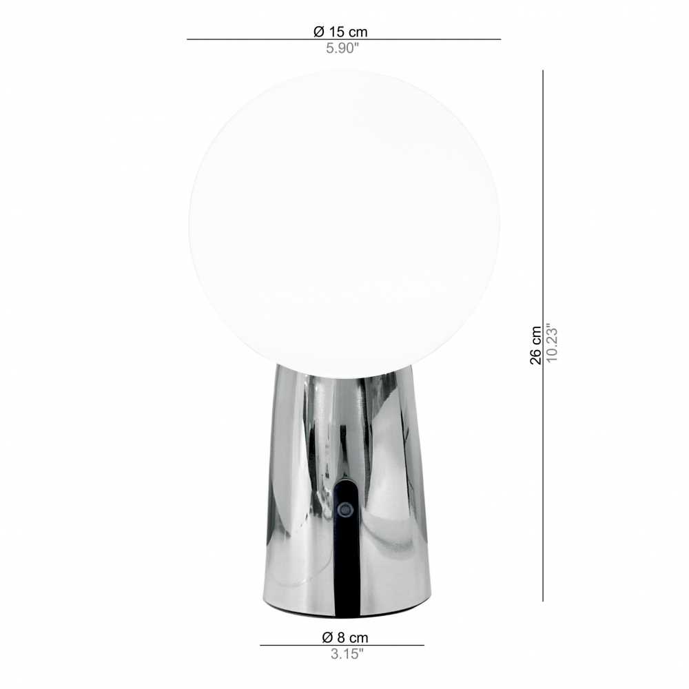 Zafferano Olimpia Pro Led rechargeable table lamp