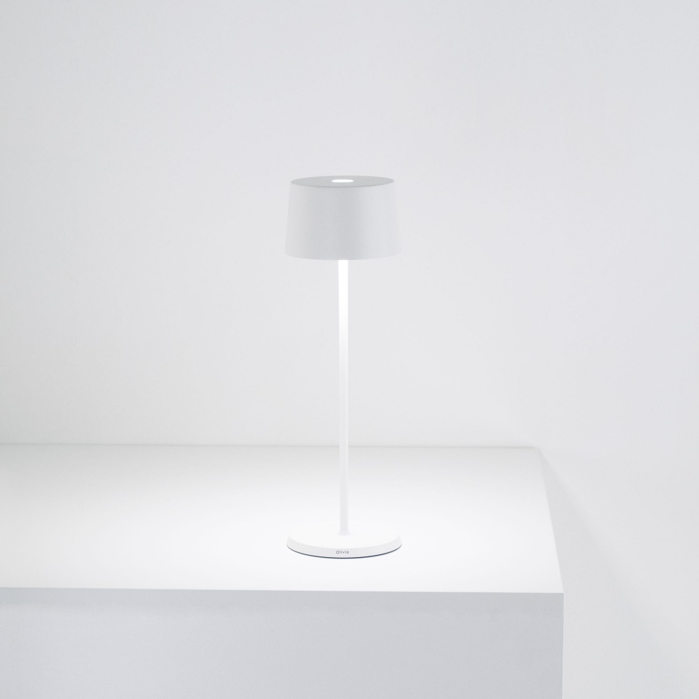 Zafferano Lampada da tavolo Olivia Pro Led ricaricabile
