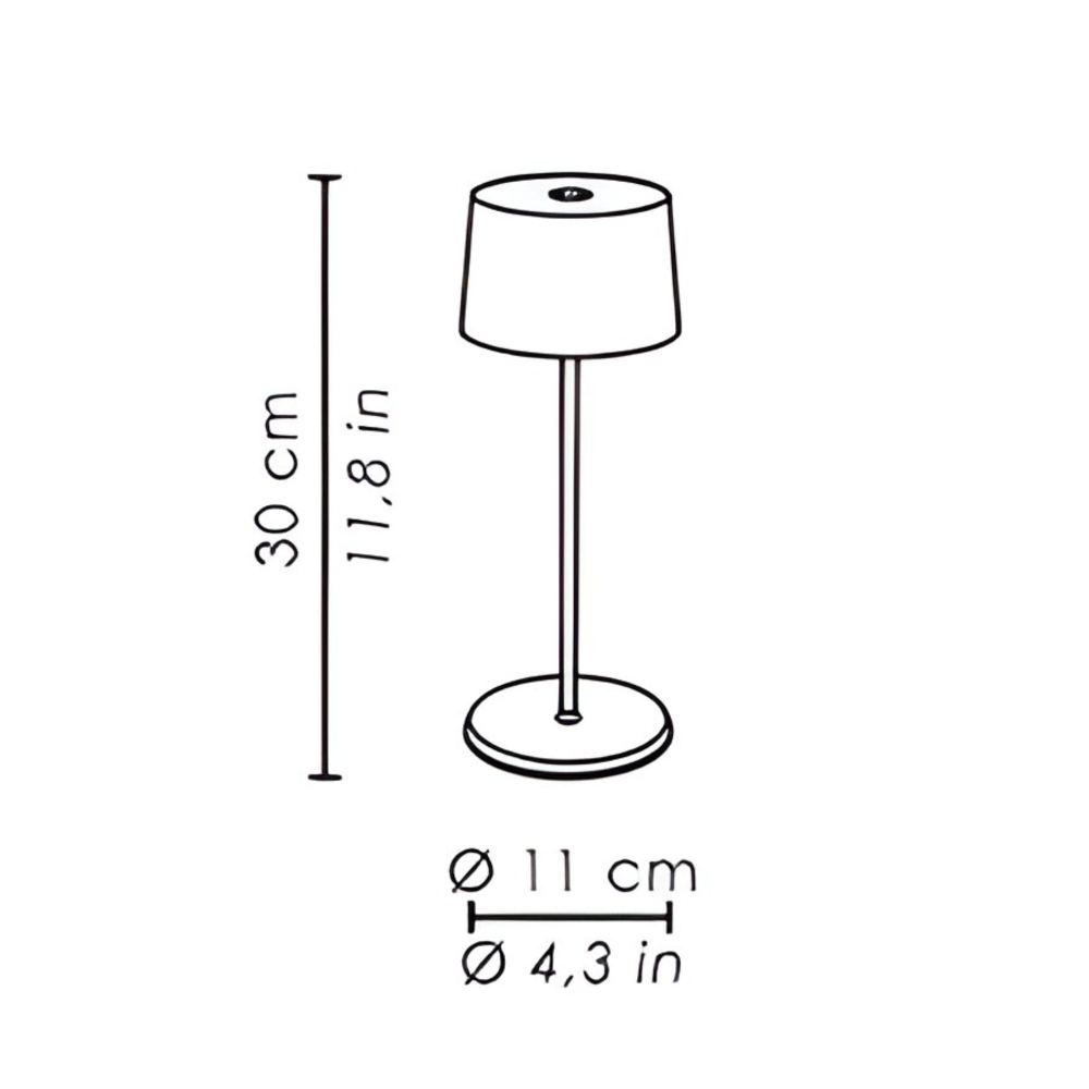 Zafferano Lampada da tavolo Olivia Pro Mini Led ricaricabile
