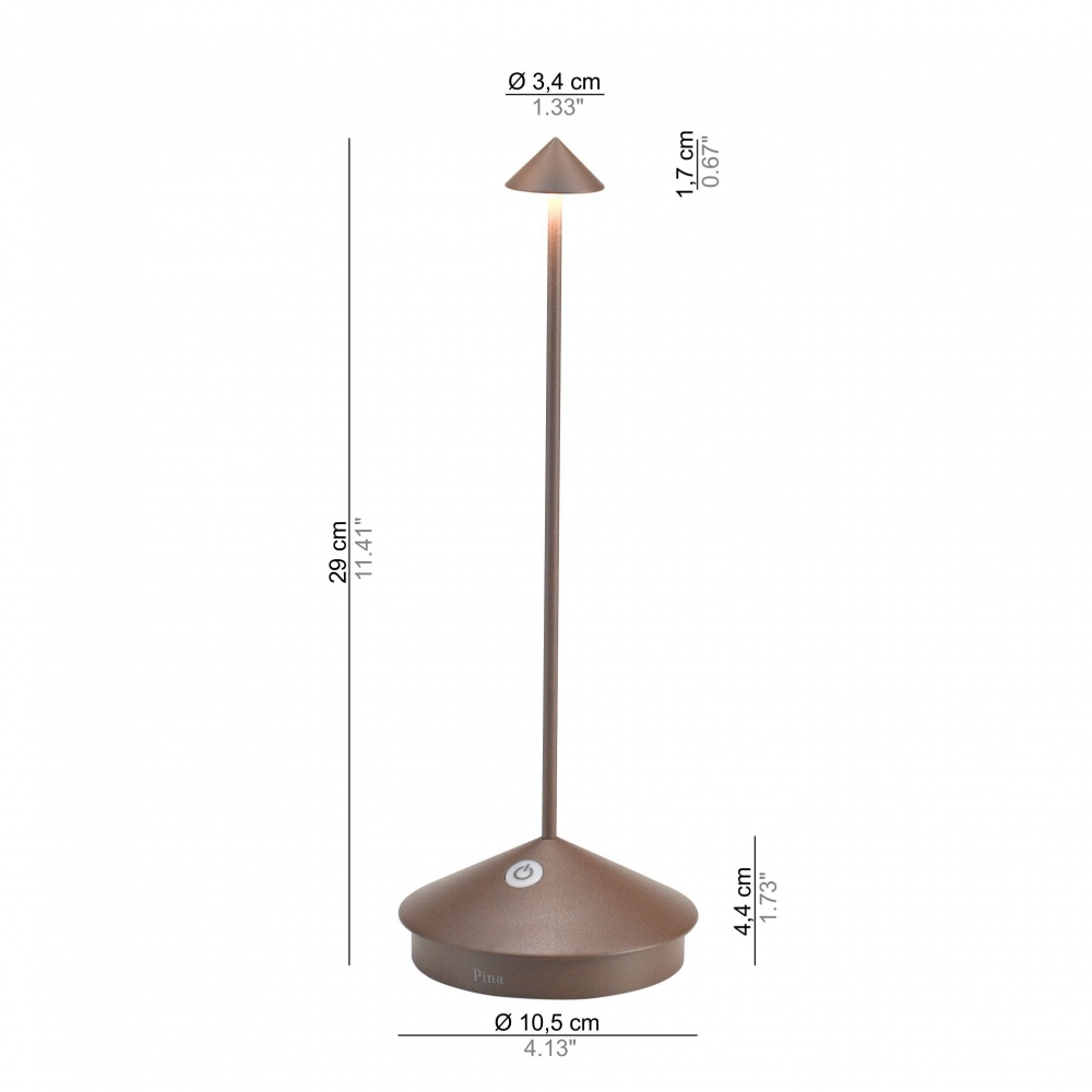 Zafferano Pina Pro Led rechargeable table lamp
