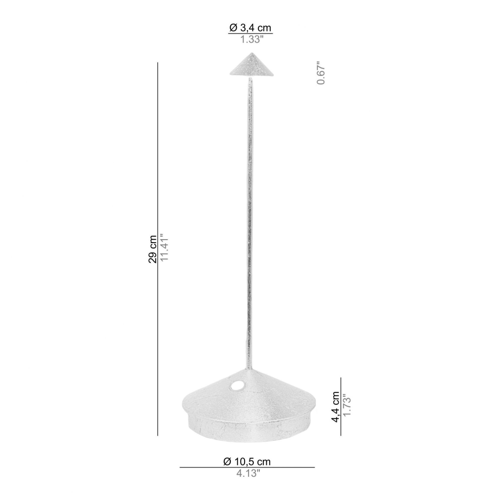 Zafferano Pina Pro Led rechargeable table lamp