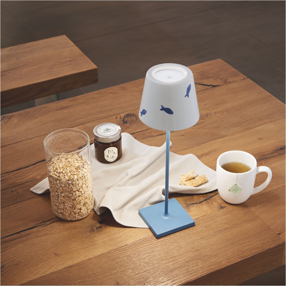 Zafferano Lampada da tavolo Poldina Pro Lido Led ricaricabile