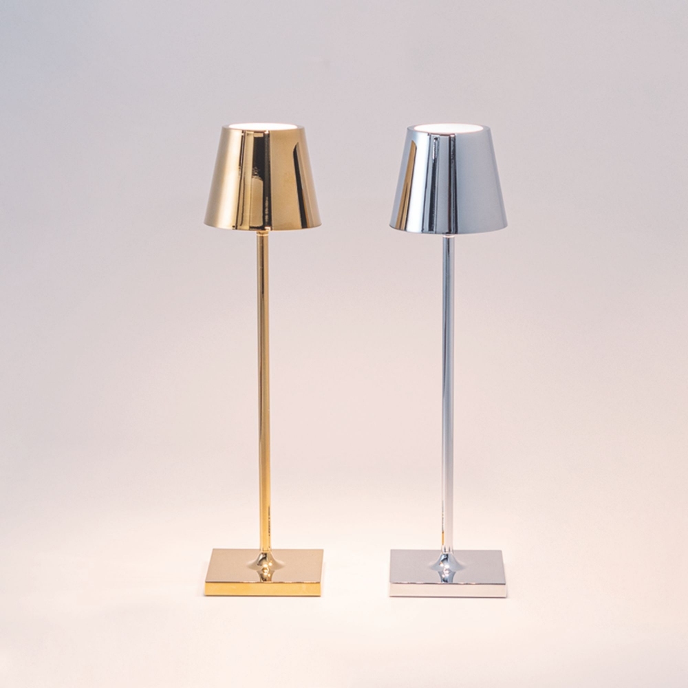 Zafferano Lampada da tavolo Poldina Pro Micro Led ricaricabile